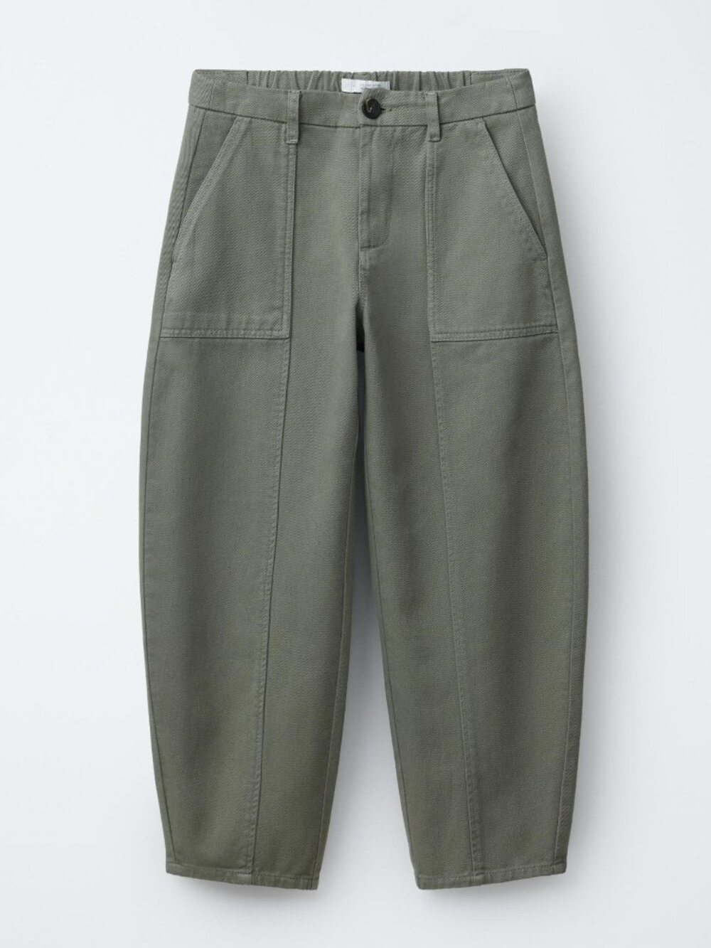 NEW ZARA BARREL PANTS WITH SEAM DETAIL